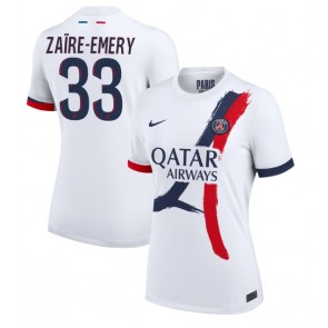 Paris Saint-Germain Warren Zaire-Emery #33 Dámské Venkovní Dres 2024-25 Krátký Rukáv